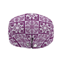 Poni Palaka Quilt Hawaii Jeff Hat Hawaiian Tropical Monstera Sea Turtle
