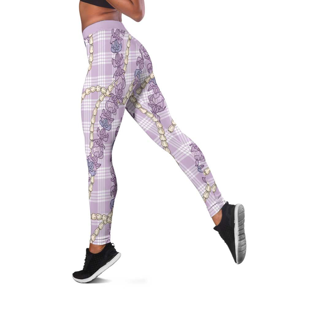 Pua Kalaunu Lei Leggings Palaka Pattern