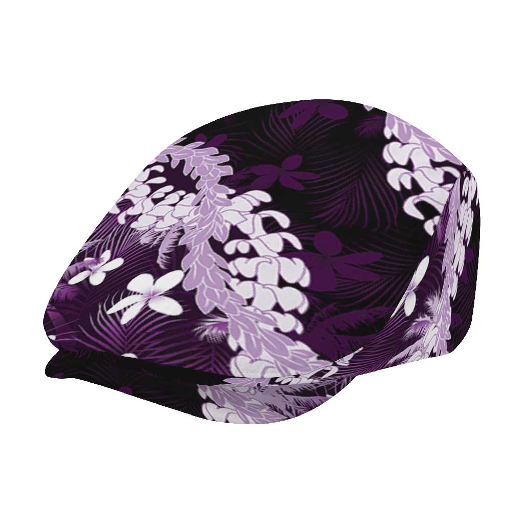 Puakenikeni Maile Lei Jeff Hat Frangipani Purple Tropical Leaves
