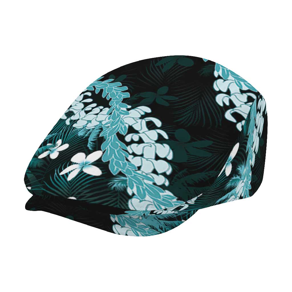Puakenikeni Maile Lei Jeff Hat Frangipani Turquoise Tropical Leaves