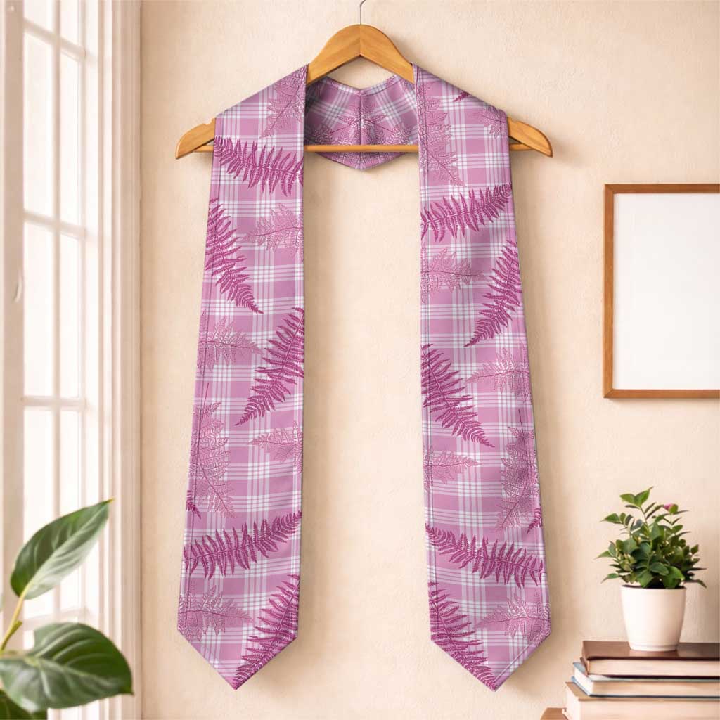 Purple Palaka Hawaii Palapalai Graduation Stole Hawaiian Fern