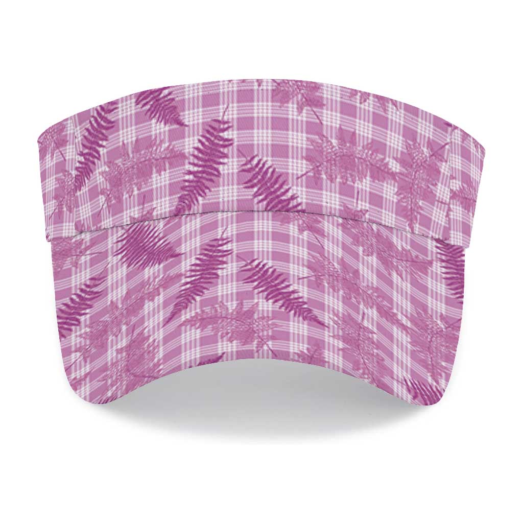 Purple Palaka Hawaii Palapalai Sun Visor Cap Hawaiian Fern