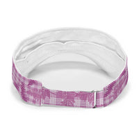 Purple Palaka Hawaii Palapalai Sun Visor Cap Hawaiian Fern