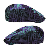 Purple Paradise Hawaii Jeff Hat Hammerhead Shark Tattoo Curve Polynesian - Polynesian Pride