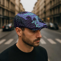 Purple Paradise Hawaii Jeff Hat Hammerhead Shark Tattoo Curve Polynesian - Polynesian Pride