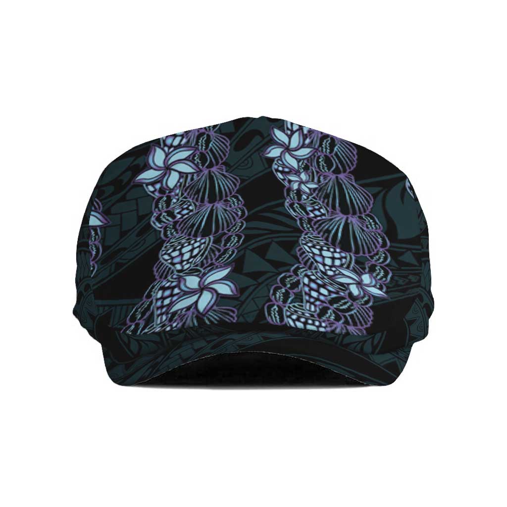 Purple Paradise Hawaii Shell Lei Jeff Hat Hawaiian Sunrise Shell Hebrew Cone Plumeria - Polynesian Pride