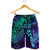 Purple Paradise Polynesian Shorts for Men Hawaiian Tribal Hammerhead Shark LT14