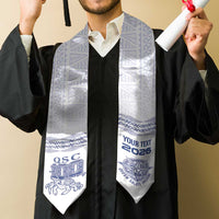 Queen Salote College 100 Years Anniversary Custom Graduation Stole Tonga QSC White