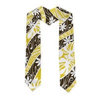 Rearea Tahiti Tiare Monstera Graduation Stole Polynesian Pattern Curve Style