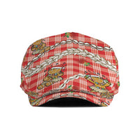 Red Palaka Hawaii Mele Kalikimaka Jeff Hat Ohia Lehua Shell Leis Funny Gingerbread Santa - Polynesian Pride