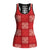 Red Palaka Quilt Hawaii Hollow Tank Top Traditional Hawaii-plaid Pattern - Polynesian Pride
