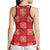 Red Palaka Quilt Hawaii Hollow Tank Top Traditional Hawaii-plaid Pattern - Polynesian Pride