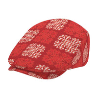 Red Palaka Quilt Hawaii Jeff Hat Traditional Hawaii-plaid Pattern LT14 - Polynesian Pride