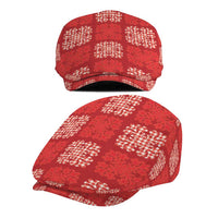 Red Palaka Quilt Hawaii Jeff Hat Traditional Hawaii-plaid Pattern LT14 - Polynesian Pride