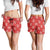 Red Palaka Quilt Hawaii Shorts for Women Traditional Hawaii-plaid Pattern - Polynesian Pride