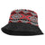Red Taniko Aotearoa Bucket Hat Niho Taniwha Mix Poutama - Polynesian Pride