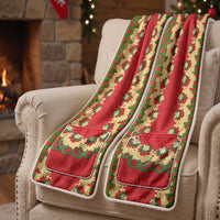Red Tonga Ngatu Kahoa Lei Pocket Scarf LT14 - Polynesian Pride