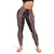 Red Tukutuku Pattern Aotearoa Leggings Niho Taniwha and Puhoro Motifs LT07