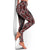 Red Tukutuku Pattern Aotearoa Leggings Niho Taniwha and Puhoro Motifs LT07