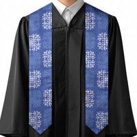 Royal Blue Palaka Quilt Hawaii Graduation Stole Traditional Hawaii-plaid Pattern - Polynesian Pride