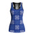 Royal Blue Palaka Quilt Hawaii Hollow Tank Top Traditional Hawaii-plaid Pattern - Polynesian Pride