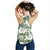 Sage Green Aloha Hawaii Women Racerback Tank Monstera Hibiscus Plumeria Seamless Vibes - Polynesian Pride