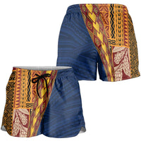 Samoa Siapo Motif Half Style Shorts for Women Colorful Version - Polynesian Pride