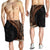 Samoa Siapo Tapa Pattern Half Style Shorts for Men Black Color - Polynesian Pride