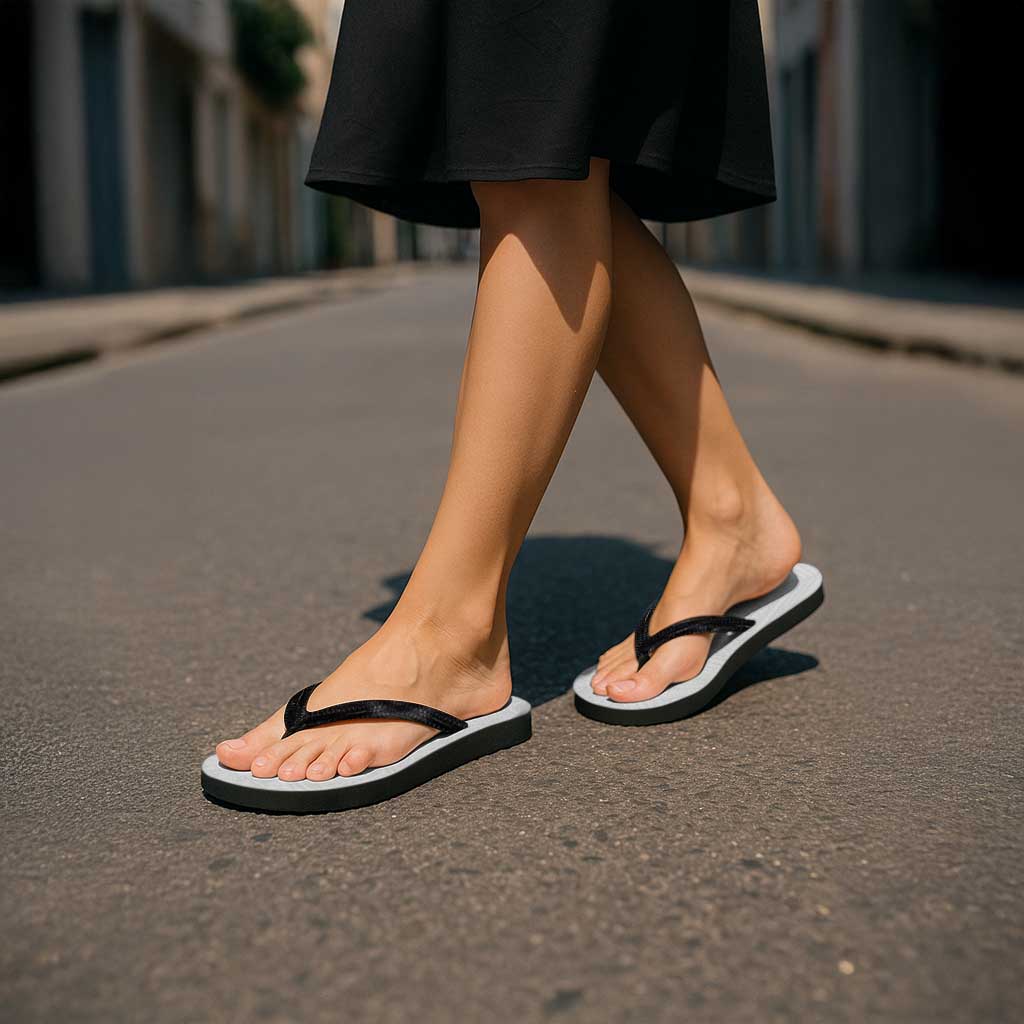 Samoan DNA Art Tattoo Flip Flops Polynesian Pattern All White