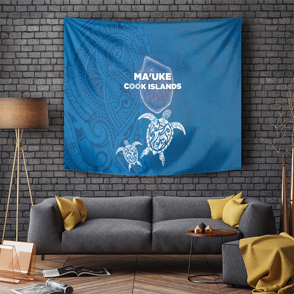 Cook Islands Ma'uke Atoll Tapestry Maori Turtle and Polynesian Pattern LT03 - Polynesian Pride