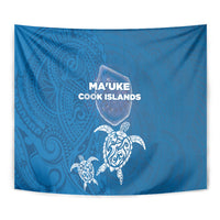 Cook Islands Ma'uke Atoll Tapestry Maori Turtle and Polynesian Pattern LT03 - Polynesian Pride