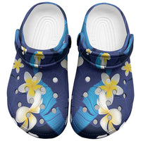 Teal Purple Banana Leaf Hawaii Clogs Shoes Lau Maia Plumeria Tropical Summer Vibes LT14 Teal Purple - Polynesian Pride
