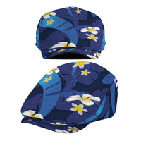 Teal Purple Banana Leaf Hawaii Jeff Hat Lau Maia Plumeria Tropical Summer Vibes LT14 - Polynesian Pride