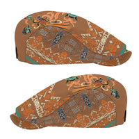 Terracotta Batik Papua-inspired Pattern Jeff Hat - Polynesian Pride