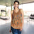 Terracotta Batik Papua-inspired Pattern Women Racerback Tank - Polynesian Pride