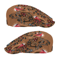 Terracotta Bird of Batik Papua Jeff Hat Exotic Natural Wealth of Papua - Polynesian Pride