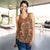 Terracotta Bird of Batik Papua Women Racerback Tank Exotic Natural Wealth of Papua - Polynesian Pride