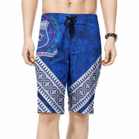 Toa Samoa Rugby Board Shorts 40th Anniversary Samoan Siapo Pattern LT14 - Polynesian Pride