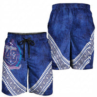 Toa Samoa Rugby Shorts for Men 40th Anniversary Samoan Siapo Pattern LT14 - Polynesian Pride