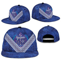 Toa Samoa Rugby Snapback Cap 40th Anniversary Samoan Siapo Pattern LT14 - Polynesian Pride