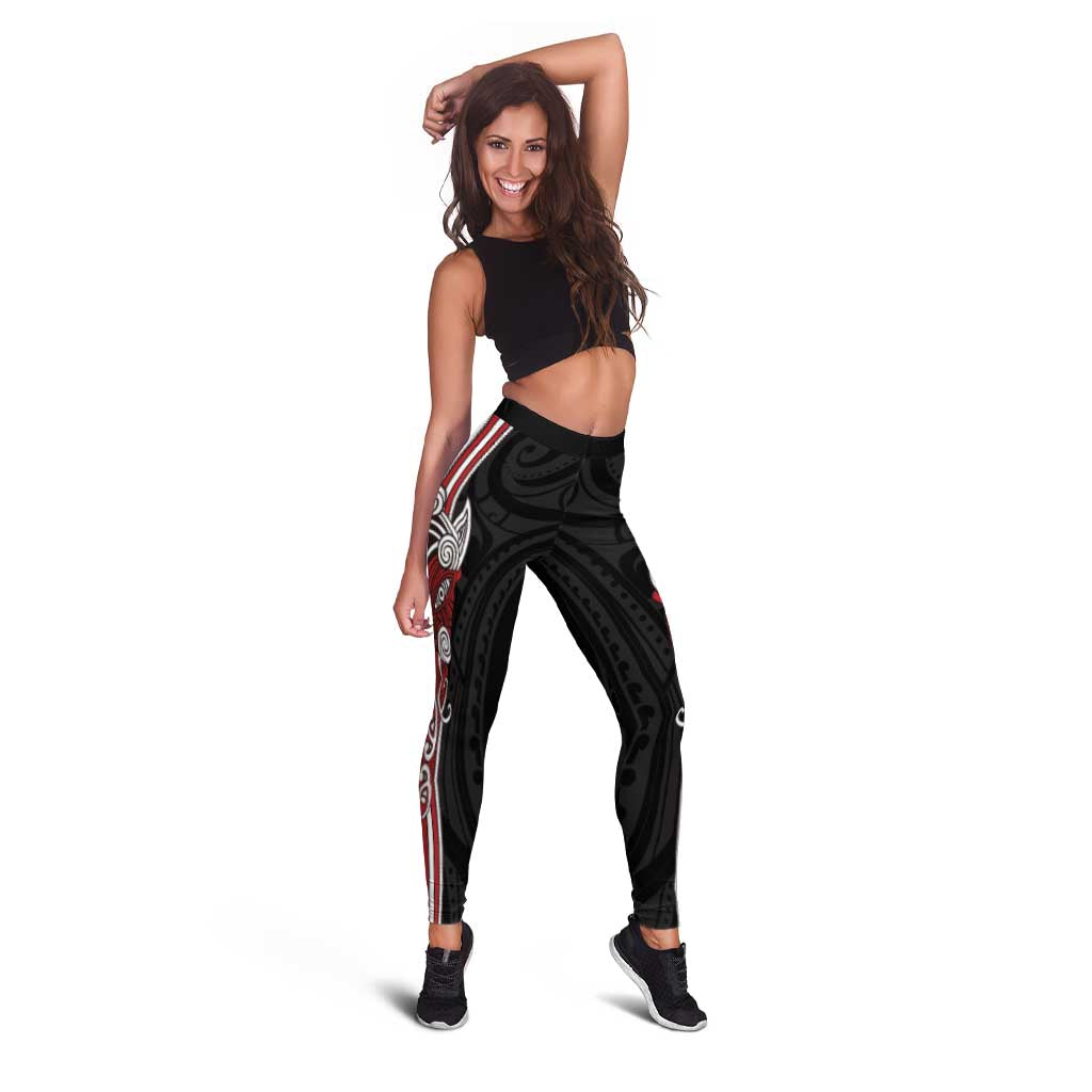 Toitu Te Reo Maori Toitu Te Whenua Toitu Te Tiriti Leggings Maori Warrior New Zealand - Polynesian Pride