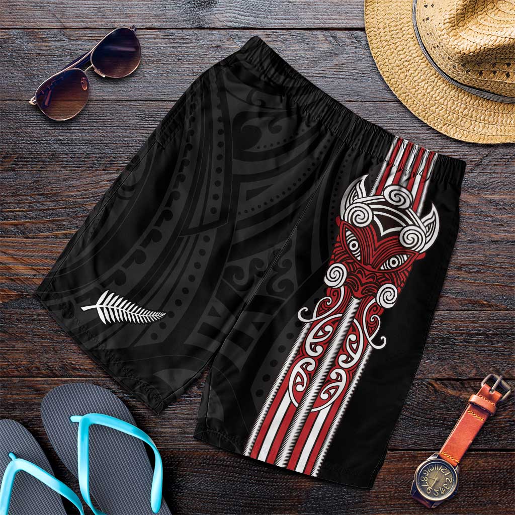 Toitu Te Reo Maori Toitu Te Whenua Toitu Te Tiriti Shorts for Men Maori Warrior New Zealand LT01 Black - Polynesian Pride