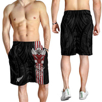 Toitu Te Reo Maori Toitu Te Whenua Toitu Te Tiriti Shorts for Men Maori Warrior New Zealand LT01 - Polynesian Pride