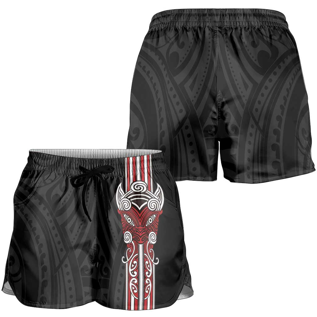Toitu Te Reo Maori Toitu Te Whenua Toitu Te Tiriti Shorts for Women Maori Warrior New Zealand LT01 - Polynesian Pride