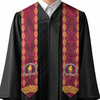 Tonga Beulah College Graduation Stole Ngatu and Polynesian Pattern