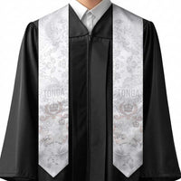 Tonga Faka Sepitema Graduation Stole Ngatu and Floral Pattern with Blooming Hibiscus