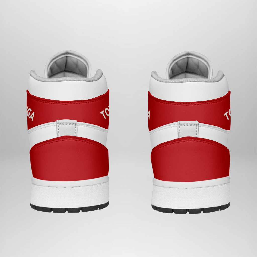 Tonga High Sneakers AJ1 Coat Of Arms Flag Inspired