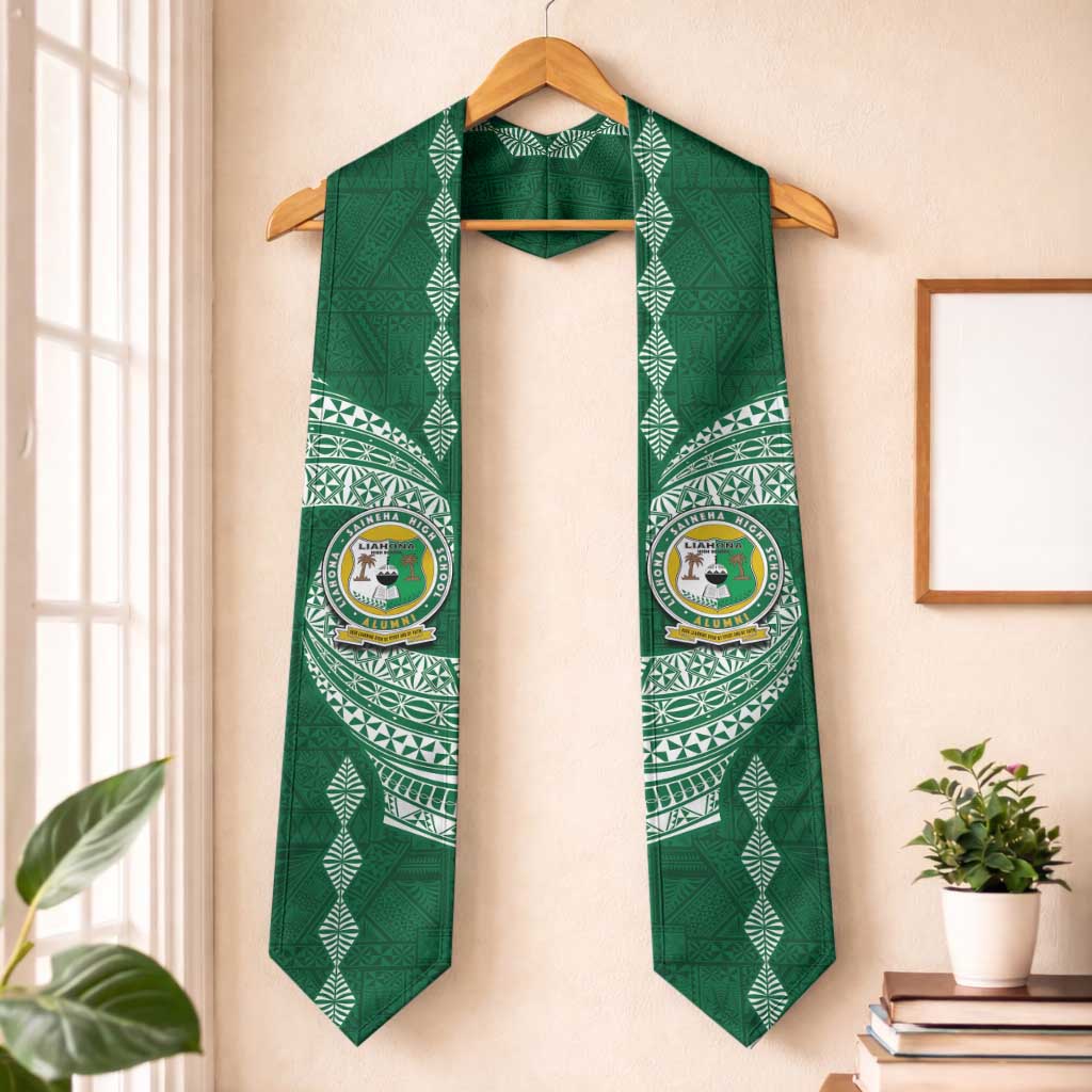 Tonga Lahaina High School Graduation Stole Traditional Ngatu and Polynesian Pattern