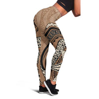 Tonga Ngatu Leggings Tokelau Classic Motifs LT7 - Polynesian Pride
