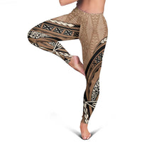 Tonga Ngatu Leggings Tokelau Classic Motifs LT7 - Polynesian Pride